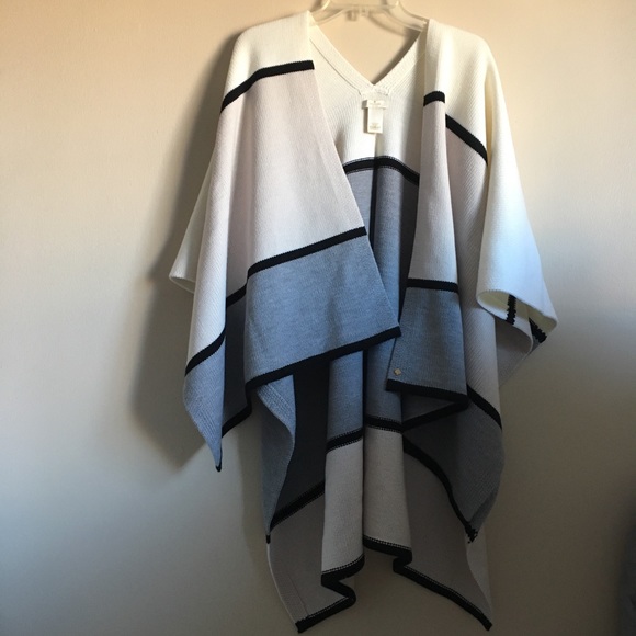 kate spade Sweaters - Kate Spade Mondrian Colorblock Poncho